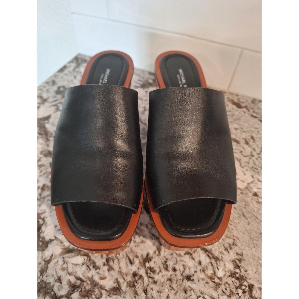 MICHAEL Michael Kors Women's  Platform Black Wedge Sandals size‎ 6.5